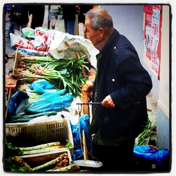 This vegetable seller was a  comforting, constant presence in the neighborhood.